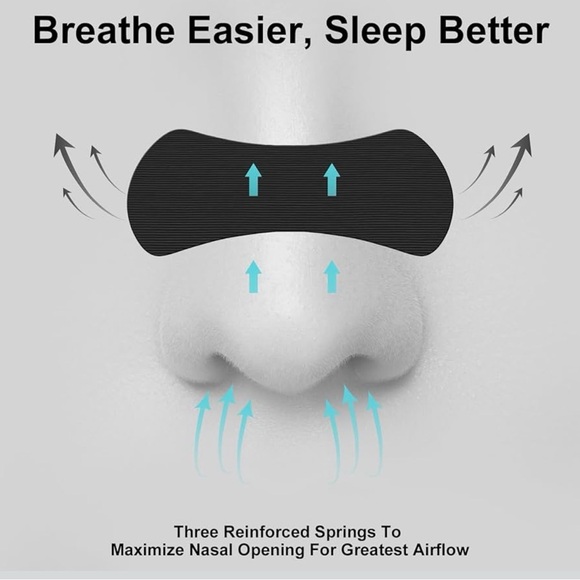 Nasal Strips for Snoring 60 Count, Anti Snore Strips, Sleeping, Breathing - Picture 2 of 6